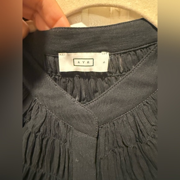 AYR Silk Cotton The Love Spell Blouse in Black , size Small - Picture 8 of 14